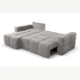 Fumo Komfortowa sofa narożna pikowana Tkanina Onega 07